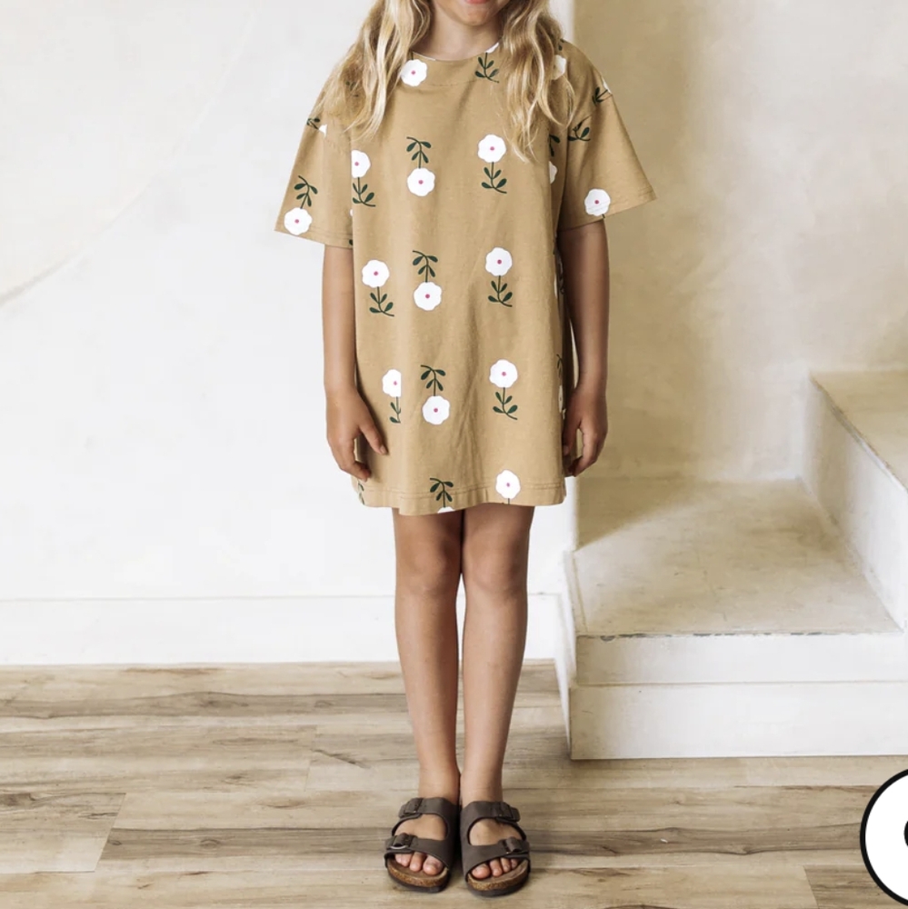 MIA DRESS | FLOWER FIELD | Girls Dress - Picture 5 of 7
